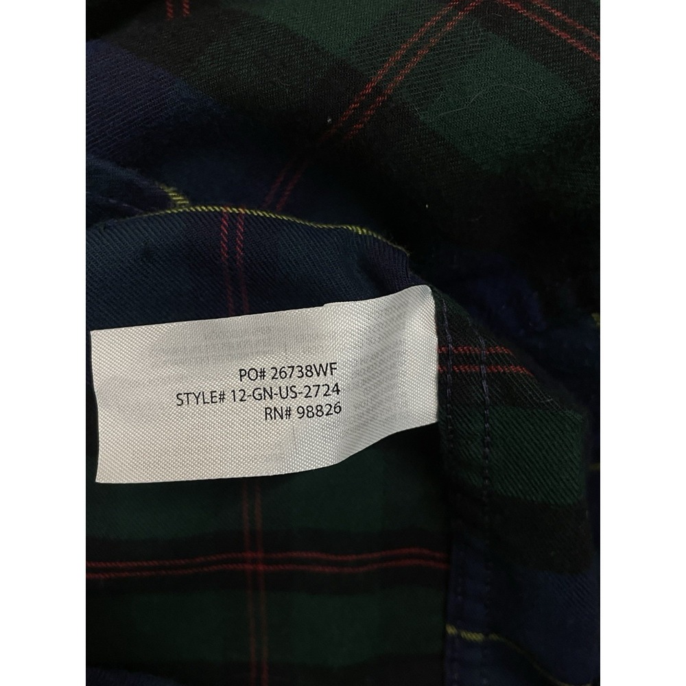 U.S. Polo Assn. Boys Blue Plaid Long Sleeve Button Down Shirt Medium 8 - Picture 9 of 9